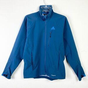 Adidas Men’s Teal Blue Climaproof Outdoor Weather Resistant Zip Up Jacket Size S